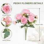 4 Bouquet Silk Peony Artificial 36 Heads Fake Flowers Home Wedding Party Decor
