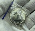 1961 P Franklin Half Dollar 90  Silver Bu F435