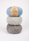 Drops Soft Tweed worsted Weight Merino Wool And Alpaca Knitting Yarn 1 8oz-142y