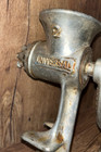 Vintage Universal  2 Cast Iron Meat Grinder L f  c New Britain Conn Hand Crank