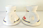 Vintage 80   s Post Toasties Ceramic White Coffee Mugs - Set Of 2 - Slip Resistant