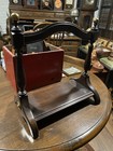 Ethan Allen Georgian Court Cherry Vintage Dark Finish Book Holder Rack Bookends