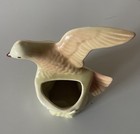 Vintage Royal Copley Flying Dove Bird Planter Ceramic Pottery 1950s Pastel