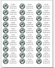 150 Tropical Fish Stained Glass Mailing Return Address Labels Personalized