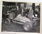 40s Midget Auto Racing 6 Photos Woody s Service Car 52 Sp Leprechaun Driver Vtg