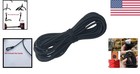 1 8  X 10  Bungee Shock Cord Elastic Nylon Tie Down Rope Black Marine Grade