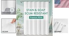 Elegant White Peva Shower Curtain Liner - Lightweight And Odor-free - 72  X 72 