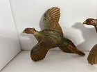 3 Pheasant In Flight Wall Decor Wood Composite Plaque Hunting Cabin Art Syroco