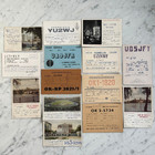 Mid Century Eastern Europe Qsl Radio Cards Dx     Czech Yugoslavia Postal Design