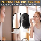 Rechargeable Led Shower Mirror  Fog Free Shaving Mirror With Razor Holder