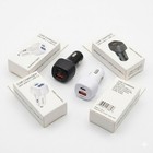 Bulk 20w Dual Port Car Charger  usb-a   Usb-c  Black And White Wholesale Lot