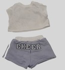 Build A Bear Limited Too Cheerleading Cheer Embroidered Outfit Teddy Clothes Set