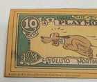 Lucky Bucks Play Money 1932 Disney Mickey Mouse Pluto