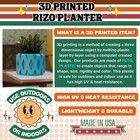 Rizo Retro Style Diamond Weave Planter Mid-century Modern Pot With Vintage Style