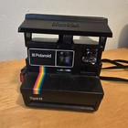 Polaroid 600 Spirit Instant Film Camera Tested Works Rainbow Stripe Vintage 80s
