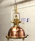 Copper Brass Nautical Pendant Light Marine Ship Dome Hanging Fixture