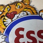 Vintage Esso Porcelain Sign 12  Tiger Gasoline Gas Oil Service Station Man Cave