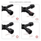 2 Pack 4-way Sillcock Key Wrench Multifunctional Water Utility Key For Water New