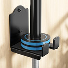 Olympic Barbell Wall Rack Holder - Heavy Duty 66lbs Weight Storage Mount With   
