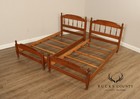 Ethan Allen Vintage Pair Of Maple Twin Size Beds