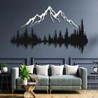 Metal Wall Art - Mountain   Forest Metal Wall Decor - Large Wall Sculpture Gift