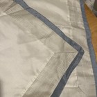 Martha Stewart Collection 2 Light Blue   White Geometric Euro Pillow Shams Tan