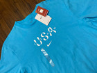Nwt Nike Paris Olympics Team Usa Dri Fit T-shirt Blue Fn1092 Men s Size L  A7