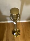 1 Vintage Solid Brass Ball Posts Movie Theatre Bank Wedding Partystanchions  9