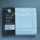 Nos First Lady Bedding Set Double Flat Sheet   2 Standard Pillowcases Vtg White