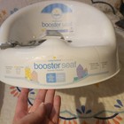 Regalo Baby Basics Booster Seat  White  Adjustable Harness   Safety Straps