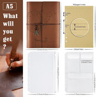 Leather Journal Notebook  Refillable Writing Journal Diary Planner For Women Gir