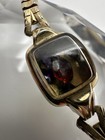 Vintage Gold Filled Watch Case Filled Genuine Loose Gemstones 19mm Bracelet Jb23