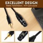 Xlr To 3 5mm Microphone Cable  Xlr Female To 3 5mm 1 8 Inch Trs Stereo Male A   