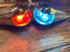 Vintage Wilcox Crittenden  Teardrop Glass  Running Lights New Wiring leds seals