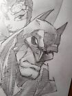 Batman Catwoman Signed Original Pencil Sketch Fan Art