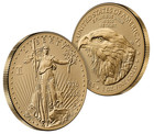 In-hand American Eagle 2026 One Ounce Gold Enhanced Uncirculated Coin
