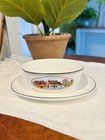 Villeroy   Boch Porcelain Luxembourg Design Naif Gravy Boat W  Underplate 8 x5 5