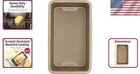 Craft Perfect Breads   Cakes With Bestbake Nonstick 9  X 5  Loaf Pan  Bronze