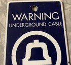 Vintage Bell Telephone  Porcelain Warning Sign