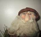 Primitive Santa Claus Or Belsnickel Doll Figurine W  Sculpted Face Handmade Ooak