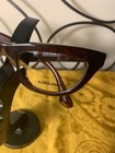 Burberry Be2406u Women Eyeglasses Check Red Burgundy Cat Eye Frame Italy 50-18