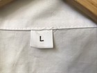 Unisex Professional Long Sleeve White  Lab Coat Size L