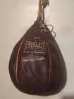Vintage Everlast 4210 Genuine Leather Boxing Punching Speed Bag Made In Usa 4 Lb