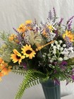 Artificial Handmade Cemetery Flowers Vase Cemetery Grave Headstone Memorial