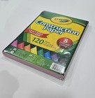 Brand New Crayola Construction Paper 8 Assorted Colors 120 Sheets 9 x12 