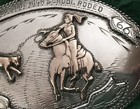 Vtg 1966 Colorado State Hs Rodeo Nelson Silvia Style Silver Trophy Belt Buckle