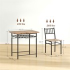Three-piece Dining Table And Chairs Set Includes A Table And Two Chairs