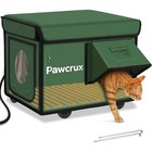 Weatherproof Heated Cat House Outdoor Winter Heated Bed Kitty Shelter