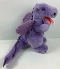 Vtg 1983 Dakin Plush Purple Dragon Stuffed Animal 9 25  H