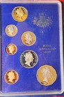 1987 Australian Proof Coin Set     7 Coins     Original Case   Coa     